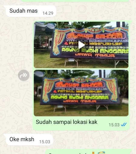 Pengiriman Papan Bunga Kledung Karangdalem Banyuurip