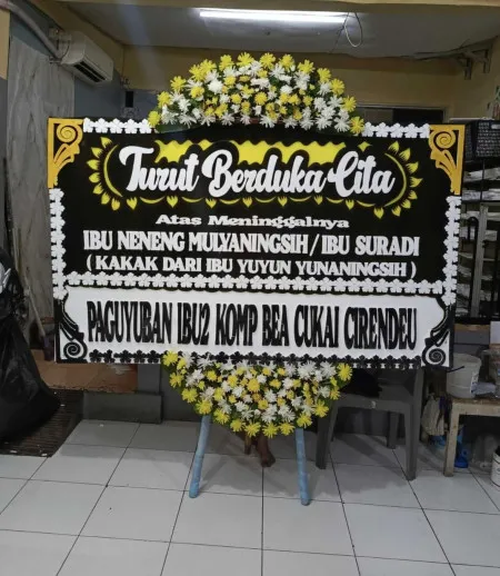 Papan Bunga Duka Kledung Karangdalem Banyuurip